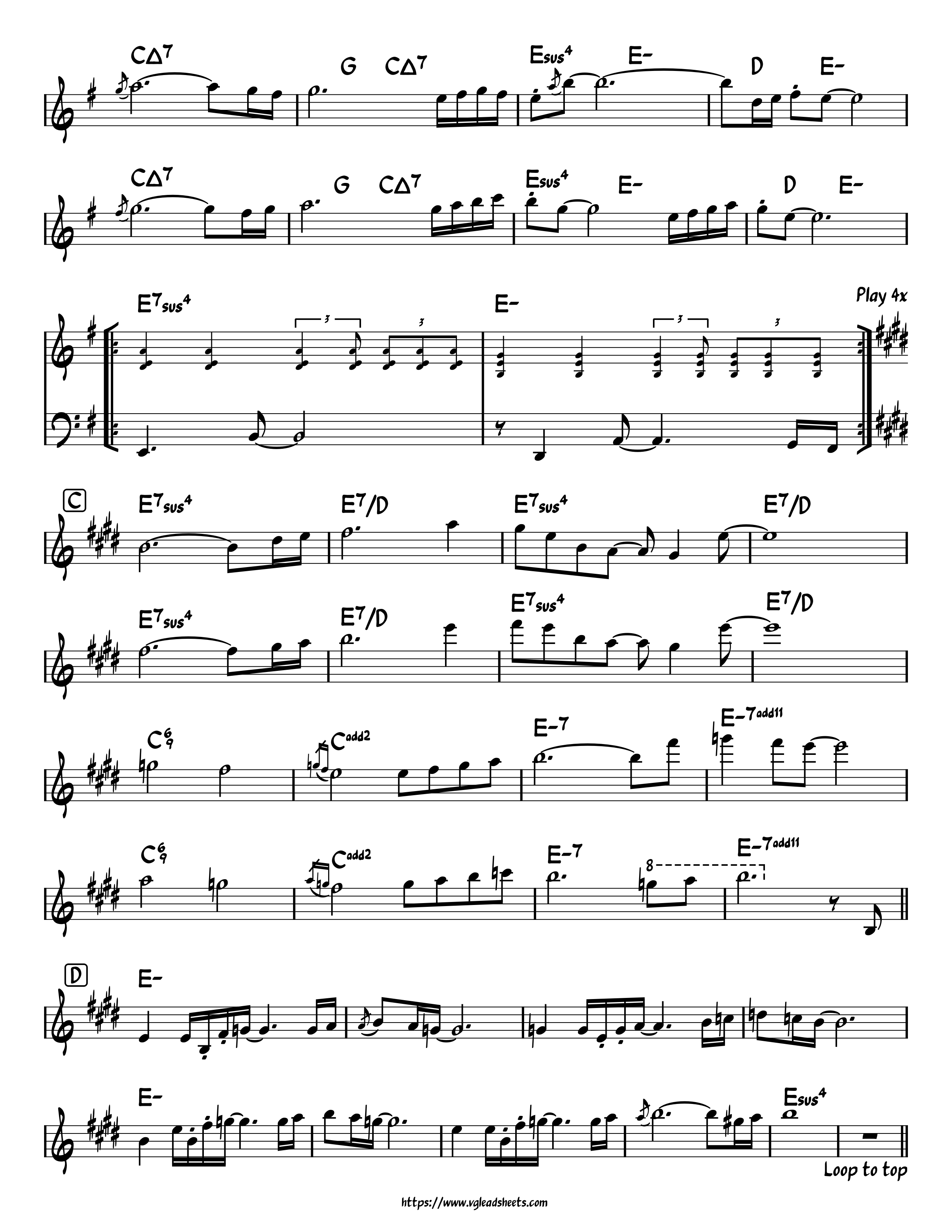 Celeste - First Steps | VGLeadSheets.com - Lead Sheets for Video Game Music